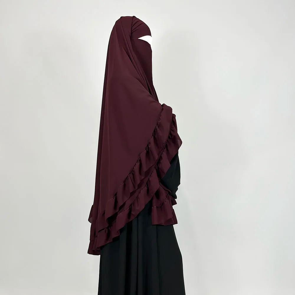 2-Layer Ruffle Khimar